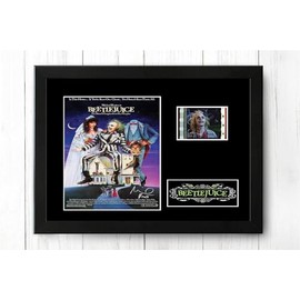 Generic Beetlejuice Original 35mm Film Cell Wall Art - Movie Memorabilia - Framed - Living Room Decor