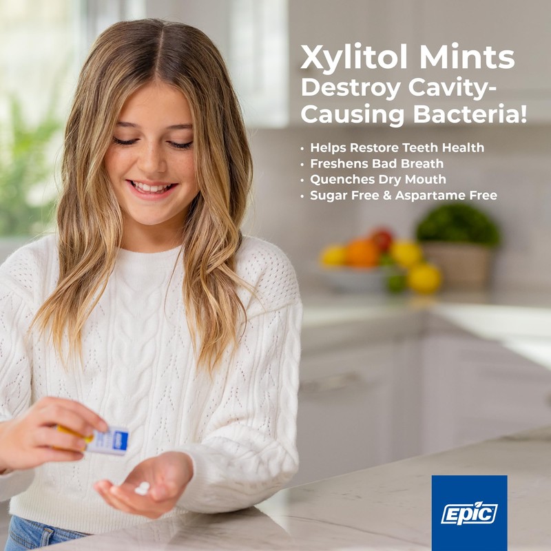 Epic 100% Xylitol Mints - Aspartame Free, Sugar Free -