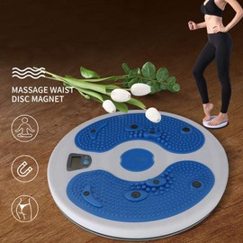 Elprico Waist Twister Plate, Magnetic Massage Waist Twister Plate Exercise Board Disc, Electronic Calorie Counting Fitness Equipment Magnetic Massage Waist Twister Plate