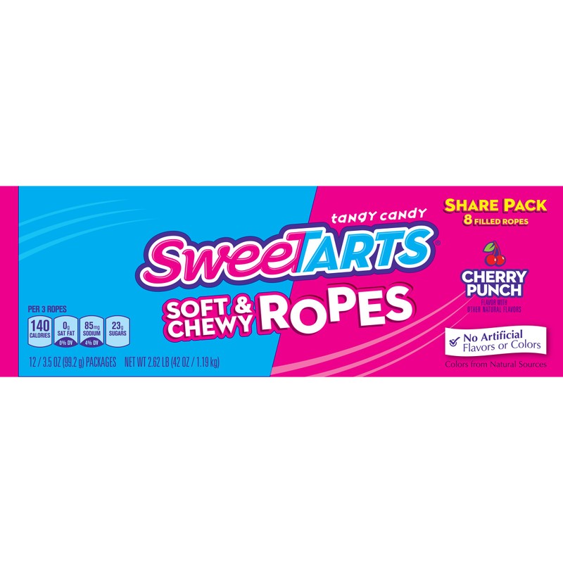 SweeTARTS Soft & Chewy Ropes, 3.5 Ounce Packages (Pack of