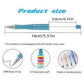 Colored Pens Fine Point Retractable Ballpoint Pen,Smooth Retractable Ink Pens,Multicolor Ballpoint Pen (10Pcs Bead Pens)
