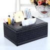 PU Leather Tissue Box Cover - Multifunctional Tissue Box Holder