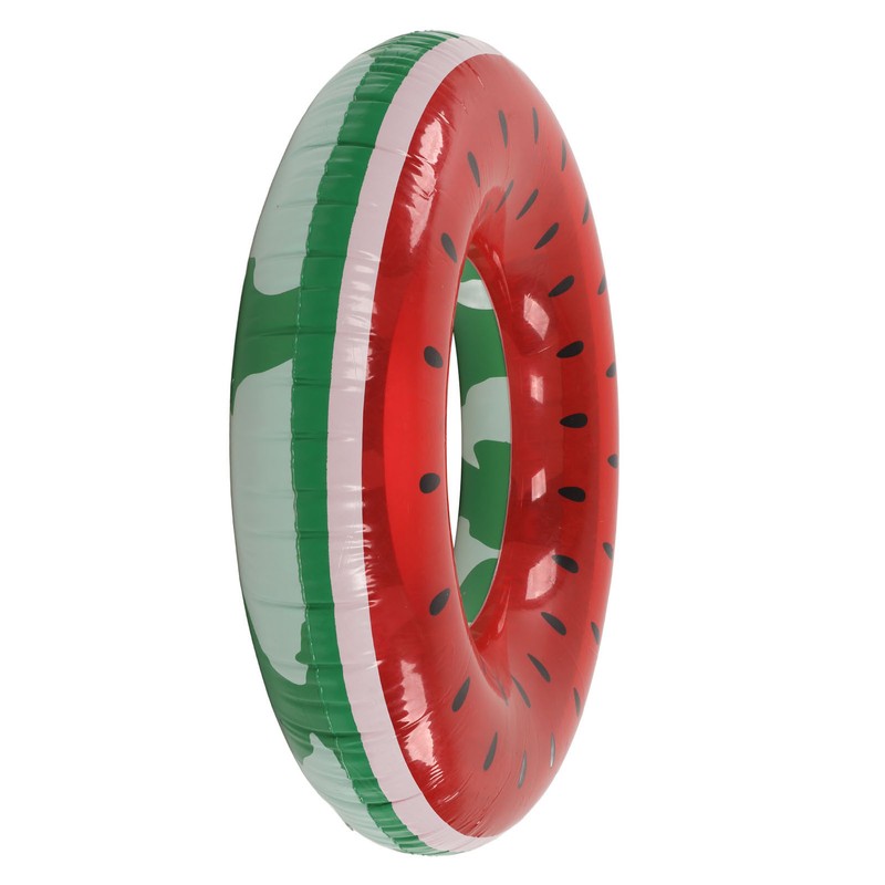 Watermelon Pool Float 16.5in Inner Diameter Inflatable Watermelon Design Eco