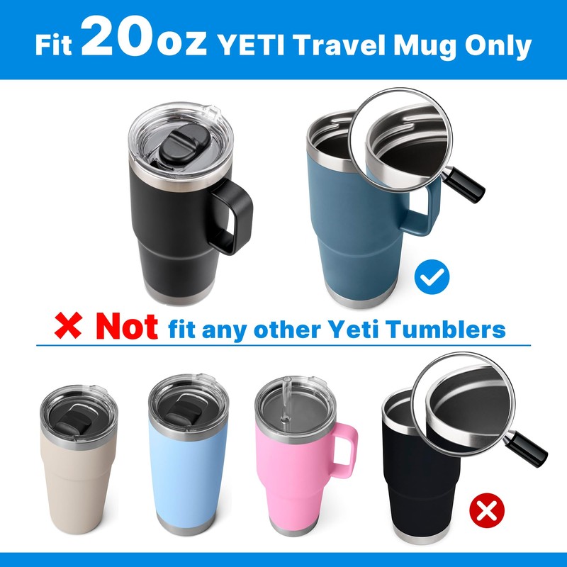 Bluwing 2 Pack 20 oz Replacement Stronghold Lid for YETI