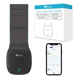 [+Style] PS-SSL-W01 Sleep Checker, Non-wearable, Heart Rate Monitor, Breathing Rate Measurement, Turning and Tossing, Sleep Time, Sleep Score, Depth of Sleep, Bed Compatible, Futon Compatible, Made in Japan