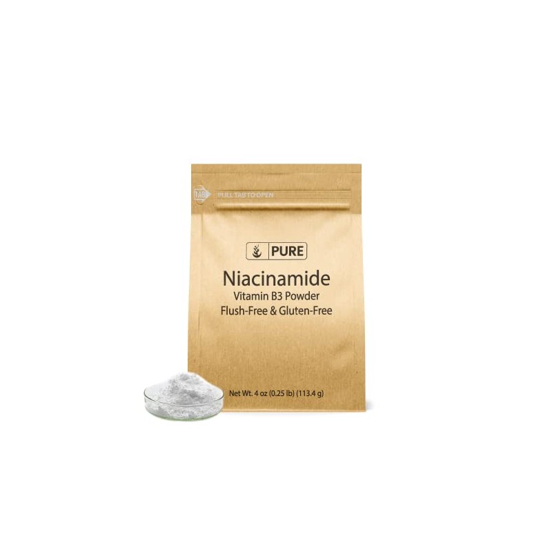 Pure Original Ingredients Niacinamide 4oz Flush-Free, Gluten-Free