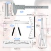 BAMTTOO Tattoo Eyebrow Tool Set 3 Point Positioning Ruler Scale