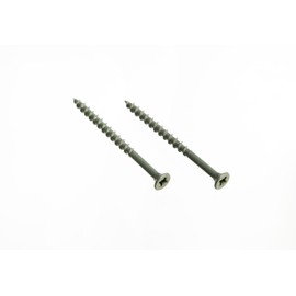 One Stop DIY Pozi Kreuzkopf-Deckschraube, rostbeständig, grün, 4,5 x 60 mm, 12 Stück