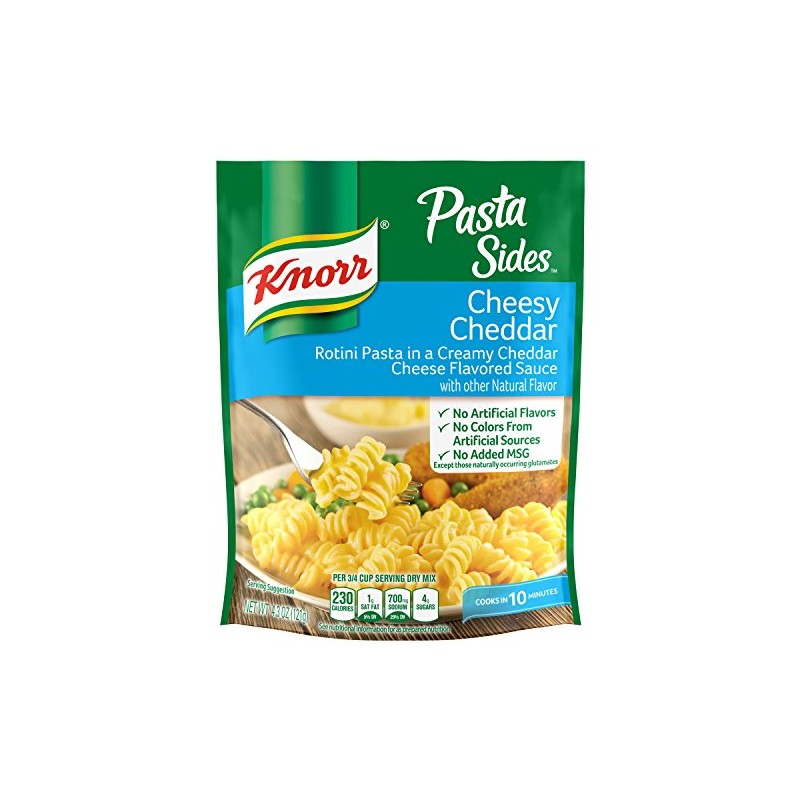 Knorr Pasta Sides Dish, Cheesy Cheddar, 4.3 oz (Pack of