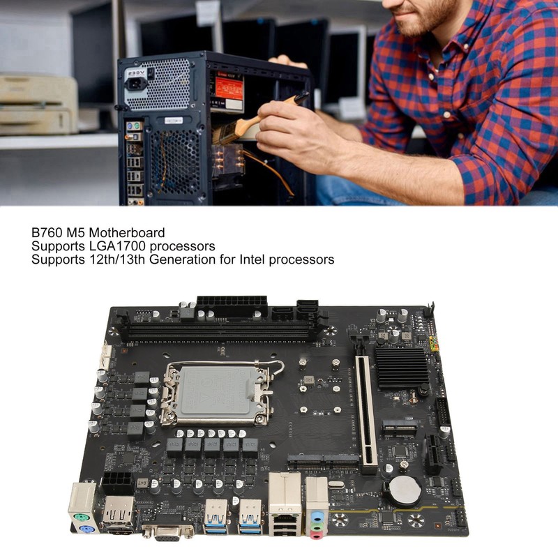 B760 M5 WiFi Gaming Motherboard Support 12th 13th for Intel