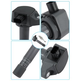 TAUTOY Set of 4 UF582 Ignition Coil Pack & Iridium Spark Plug (1.8L Only) For Honda Civic 2006 2007 2008 2009 2010 2011, Replace # GN10324 DQ50132 C1580 610-50104 5C1637 30520RNAA01