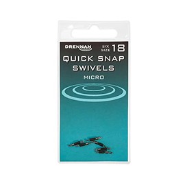Drennan Quick Snap Swivels Pack Of 6 For Fishing: 18