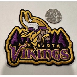 Unbranded Minnesota Vikings vintage Style embroidered iron on Patch 3.5”X 3” Awesome!