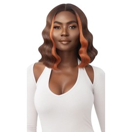 Outre Lace Front Deluxe Wig HD Transparent Deeper Hand Tied Edges SILVANA (DR2/GDNHNBL)