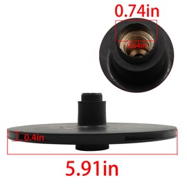 HOSTIC Replacement for R0536400 Booster Pump Impeller Pool Cleaner Part Replacement PB4-60