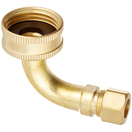 Plumb Pak PP84RB Elbow, for Use with Maytag, Amana, Kitchen Aid, Whirlpool and Jenn-Air Model Dishwashers, 3/8" x 3/4", Rubbed Brass