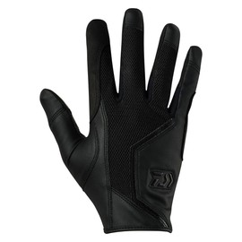 Daiwa 24DG-7324 Offshore Leather Gloves, Black, XL