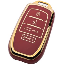Tautrophen Key Fob Cover Fit for Toyota Crown Corolla Cross Highlander Tundra Prius Venza Sequoia Camry 2025