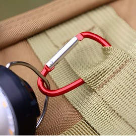 Carabiner Carabiner Aluminum Hook Mini Small Hiking Hook Camping mountaineering silver 85ea