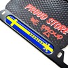 Sweden Flag Domed Black License Plate Frame -US Size- Sverige