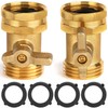 2 Pack Garden Hose Shut Off Valve - Extended Handle
