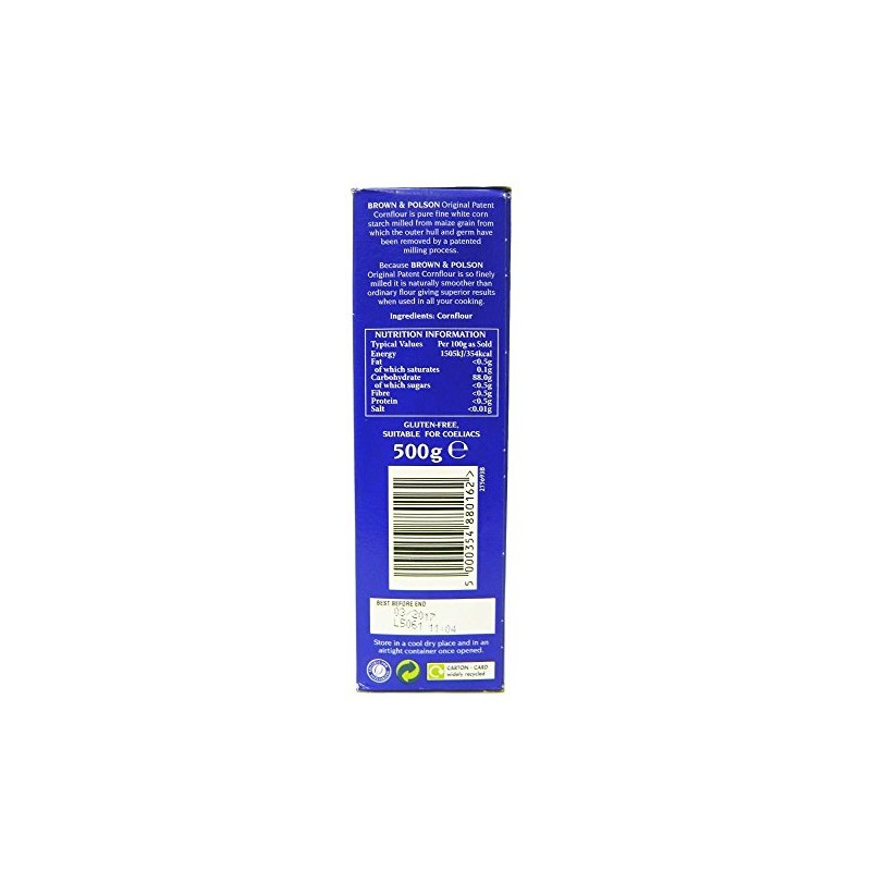 Brown & Polson - Original Patent Cornflour - 500g