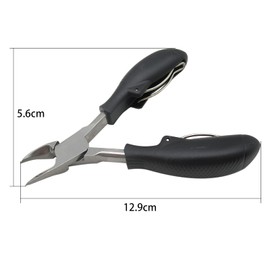 XIAMI 2Pcs Toe Nail Clippers, Podiatrist Toenail Clippers for Thick Nails for Seniors for Men Wanmat (black)