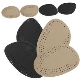 Ipetboom 1set Forefoot Mat Pads Durable Cushion Pads for Women Beige Black Lightweight Practical Design for Foot Relief and 4pairs
