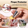 Realand 11pcs Stainless Steel Finger Guards for Cutting Food, Hand