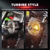 FATECIM 2" Turn Signal Light Covers Turbine Replacement Smoke Lenses