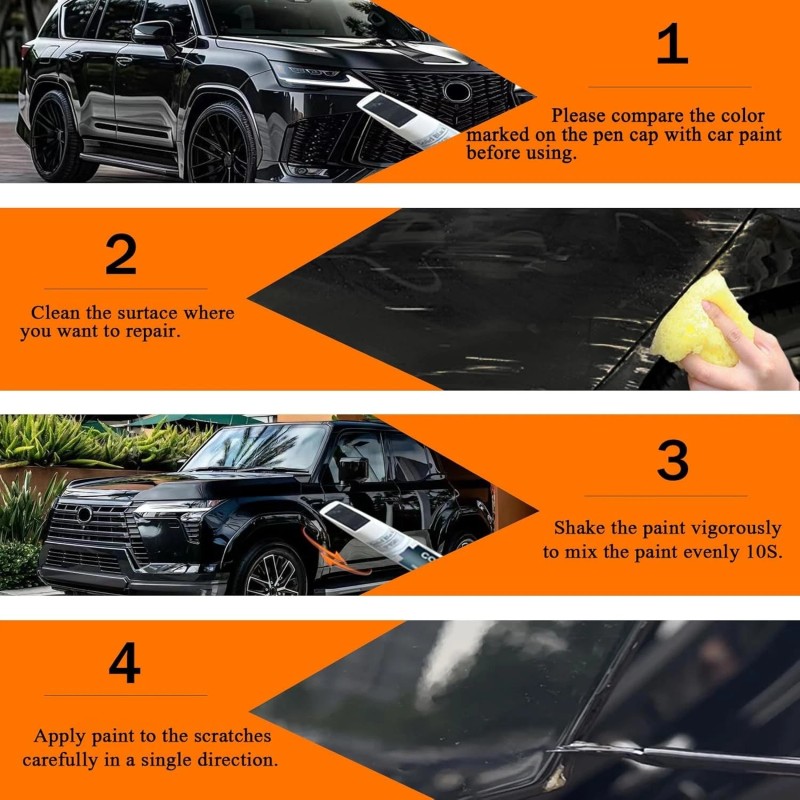 SNSIR Touch Up Paint Kit for Lexus Cloudburst Gray 1L1