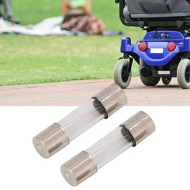 10 Amp Glass Fuse, 2pcs Mobility Scooter Fuse Elder E Scooter Bike Mobility Scooter Accessory 5x20mm