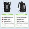 ONTYZZ Waterproof Drawstring Backpack Sports Backpack with Shoe Compartment Multifunctional
