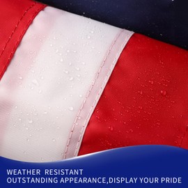Outdoor 2 x 3 ft American Flags,Non Fading All Weather American Flag for Outside 2x3,Heavy Duty Nylon USA Flag,Durable US Flags with Embroidered Stars, Sewn Stripes, Brass Grommets,Sturdy American Flag 2x3 Ft