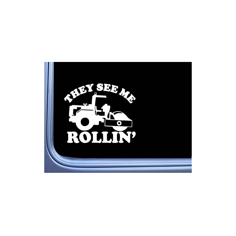 Compactor Sticker See Me Rollin OS 226 vinyl 6" Decal