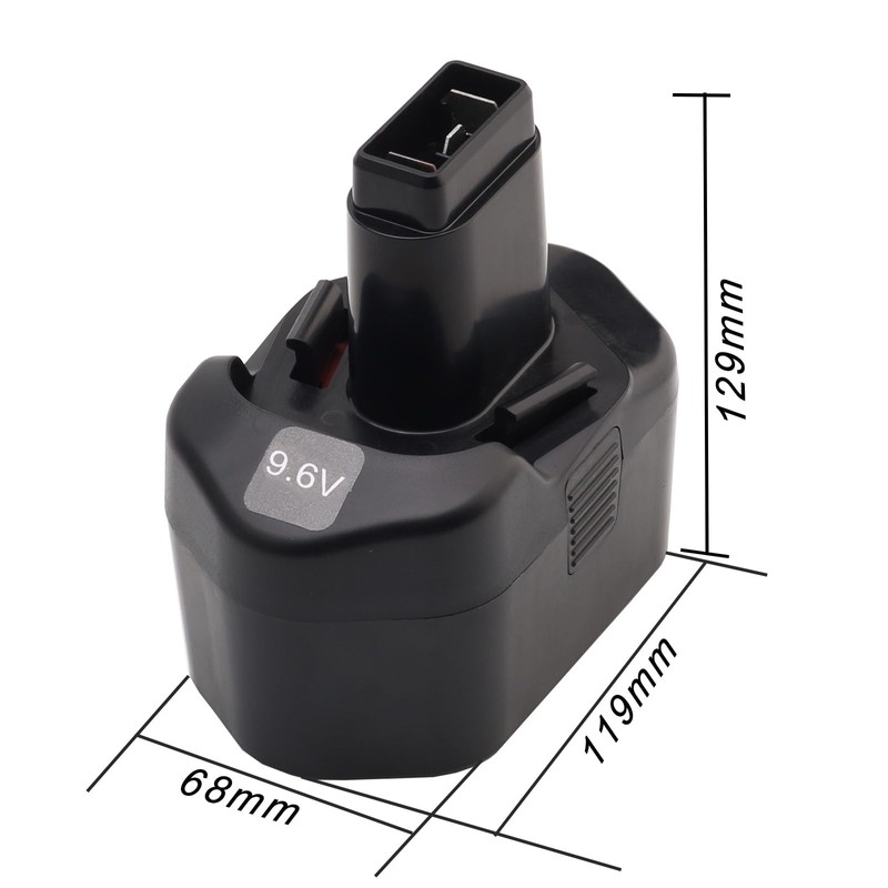 Tnvodejo 3000mAh Battery Pack for SNAP ON 9.6V 3.0Ah Ni-MH