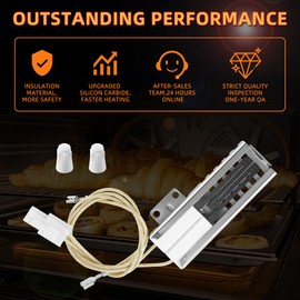 【Upgraded】5304509706 Gas Oven Igniter for F-rigidaire Oven Igniter Replacement LFGF3052TFA FFGF3052TSA FFGF3047LSF 316489402 WB2X10016 316489408 AP6230715 PS12071409 - AMI PARTS