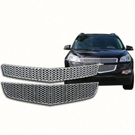 New Chrome Grille Cover Insert Overlay Fits Chevy Traverse LS & LT 2009 - 2012 gi-75
