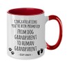 Cute But Rude Dog Grandparent to Human Grandparent Mug Est
