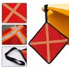 BOXOB 3stk Kajak Flagge, 30x30cm Rote Sicherheitsflaggen für Lange Ladung