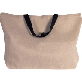 noTrash2003 Large Jute Cotton Blend Shopper XXL Bag Shopper for the beach, leisure, shopping or sports, various Choice of 9 colours.