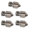 5Pcs 3D Printer Nozzle Set for MK8 1.75mm Consumables 0.2‑1.0mm