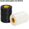 9-Ply Black String Waxed Twine, 660 Feet per Roll Heavy