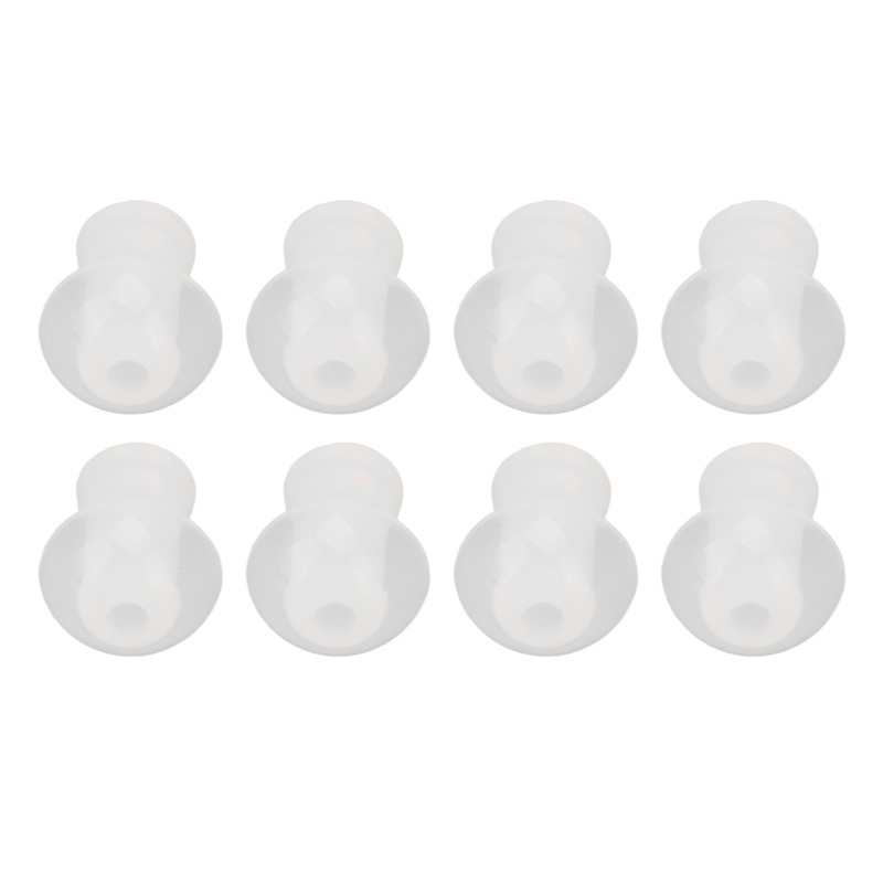 30pcs Hearing Amplifiers Eartips Soft Silicone White Accessories Replacement Earbud