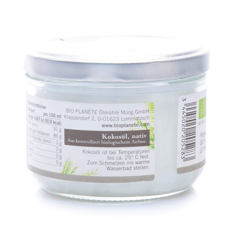 Organic Planète Coconut Oil Virgin 200 ml Pack of 2