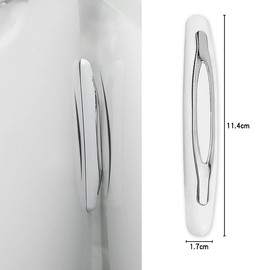 Jagowa 4 Pcs Car Door Protector Strip, Car Door Protection Bumper Strips with Shock Absorber, Anti-Collision, Anti-Scratch Car Door Edge Guard Protectors (White)