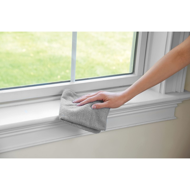 Rubbermaid Microfiber Cloth Towels 24 Pack 14"x14" Non-Scratch Reusable/Washable for