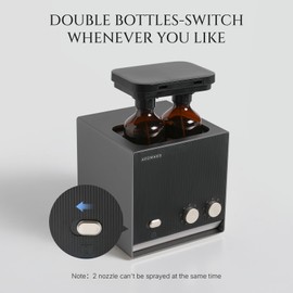 Aromadd Smart Aroma Dual-Scent Waterless Essential Oil Diffuser, Cold Air Tech Scent Air Machine for 2000 Sq Ft, 2×200ml Hotel Collection Diffuser for Whole House & Office (Black Titanium)