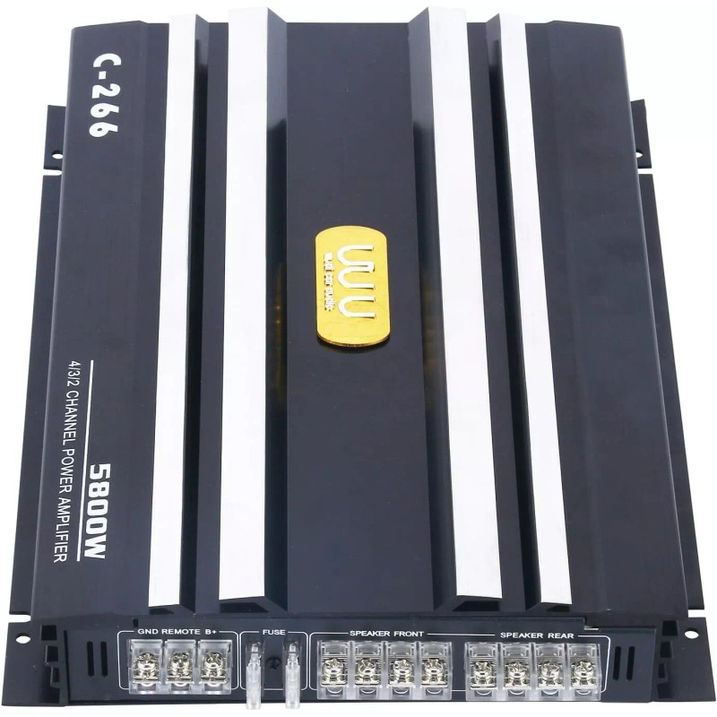 YaeCCC 5800W 4 Channel Car Truck Amplifier Stereo Audio Speaker