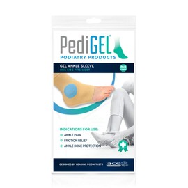 PediGel® - Medically Approved Ankle Sleeve With Gel Pads, Gel Ankle Sleeve, Ankle Protector - 2 Units